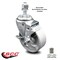 Service Caster Semi Steel Swivel TS Caster w/Roller Bearing - 4" Wheel & 12MM Stem w/Brake SCC-TS20S415-SSR-TLB-M1215 - alternate 5